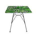 میز ناهارخوری مدل اسپایدر طرح تروپیکال کد GLD-09