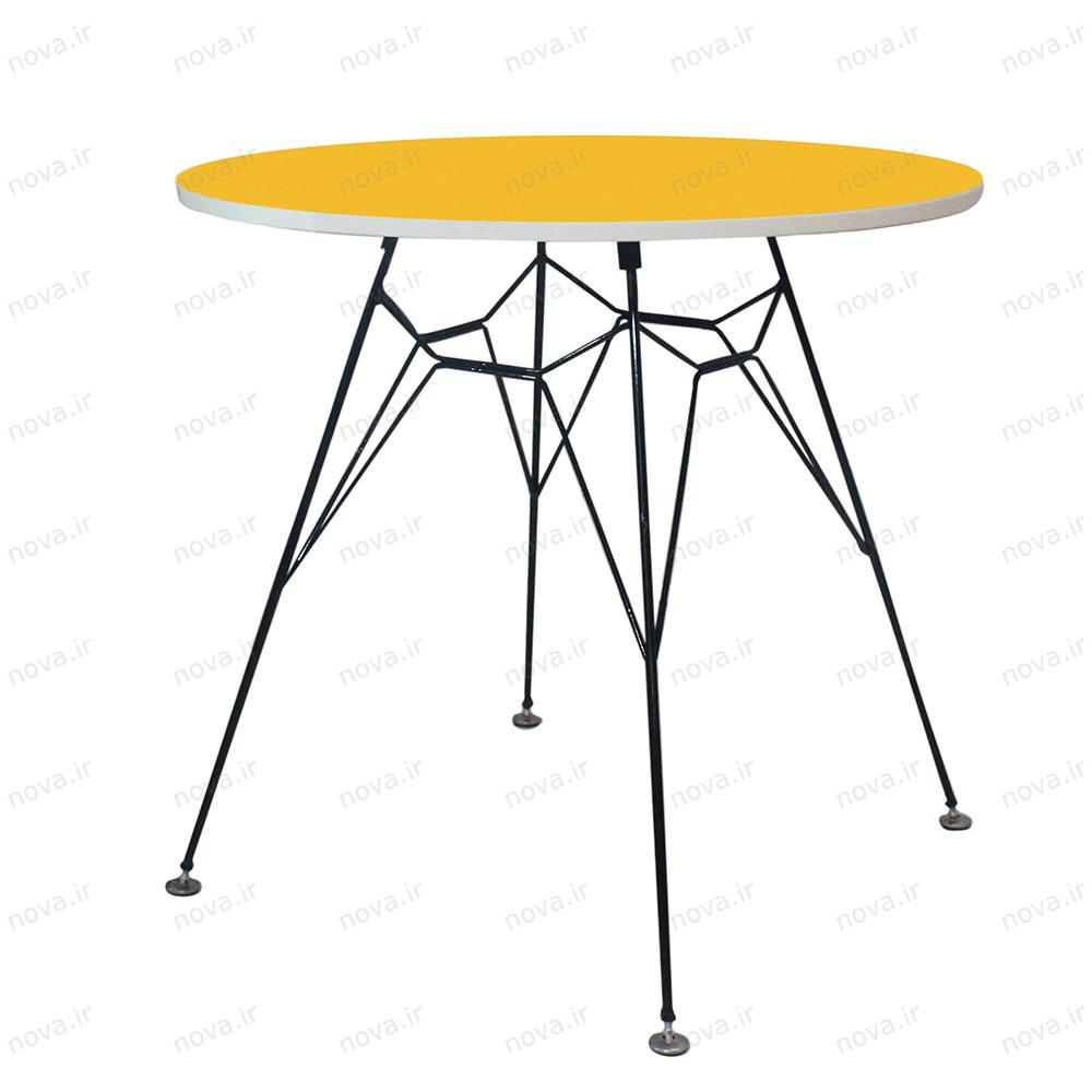 میز ناهارخوری مدل اسپایدر رنگ زرد کد COL-02