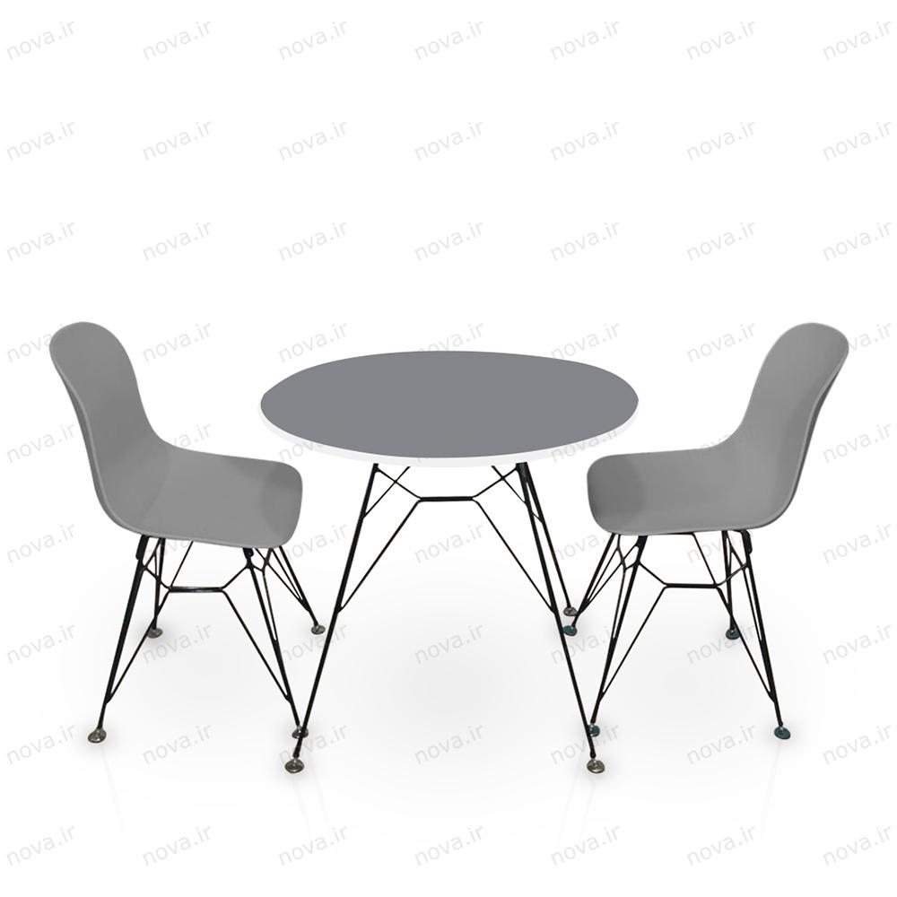 عکس محصول میز تک ناهارخوری مدل اسپایدر رنگ طوسی کد COL-03