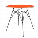 میز ناهارخوری مدل اسپایدر رنگ نارنجی کد COL-04