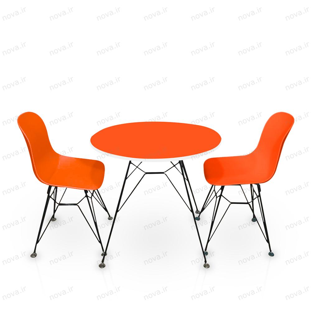 عکس محصول میز ناهارخوری مدل اسپایدر رنگ نارنجی کد COL-04