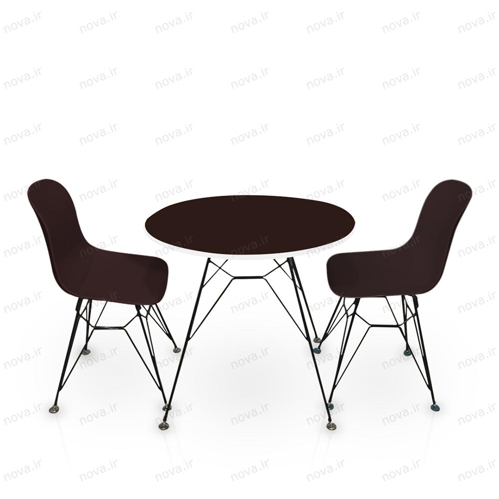 عکس محصول میز ناهارخوری مدل اسپایدر رنگ قهوه ای کد COL-09