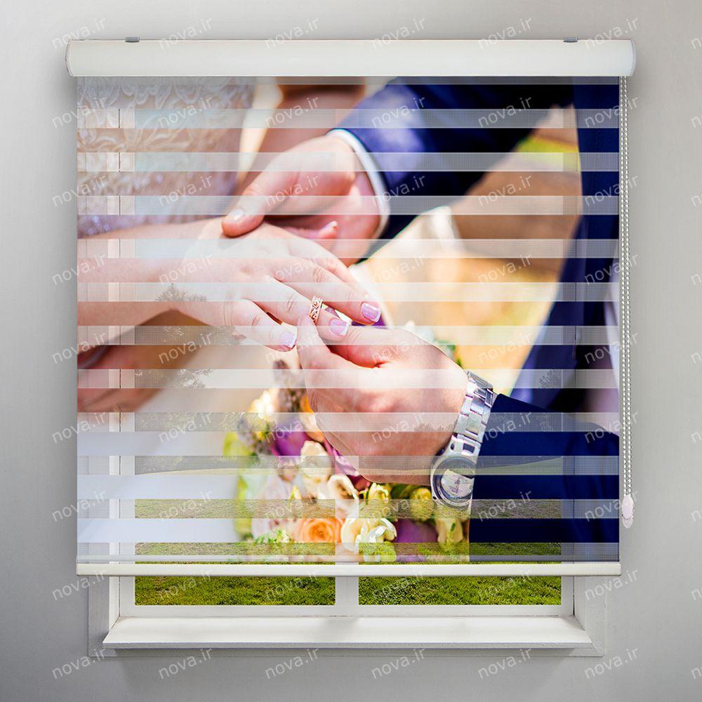 عکس محصول پرده زبرا تصویری طرح سالن عقد و عروسی کد BSN-10