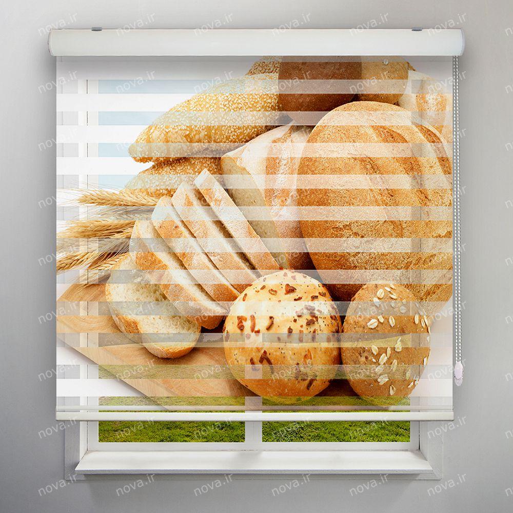 عکس محصول پرده زبرا تصویری طرح فروشگاه نان کد BSN-05