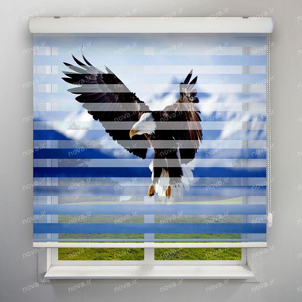 عکس محصول پرده زبرا تصویری طرح عقاب کد ANM-03