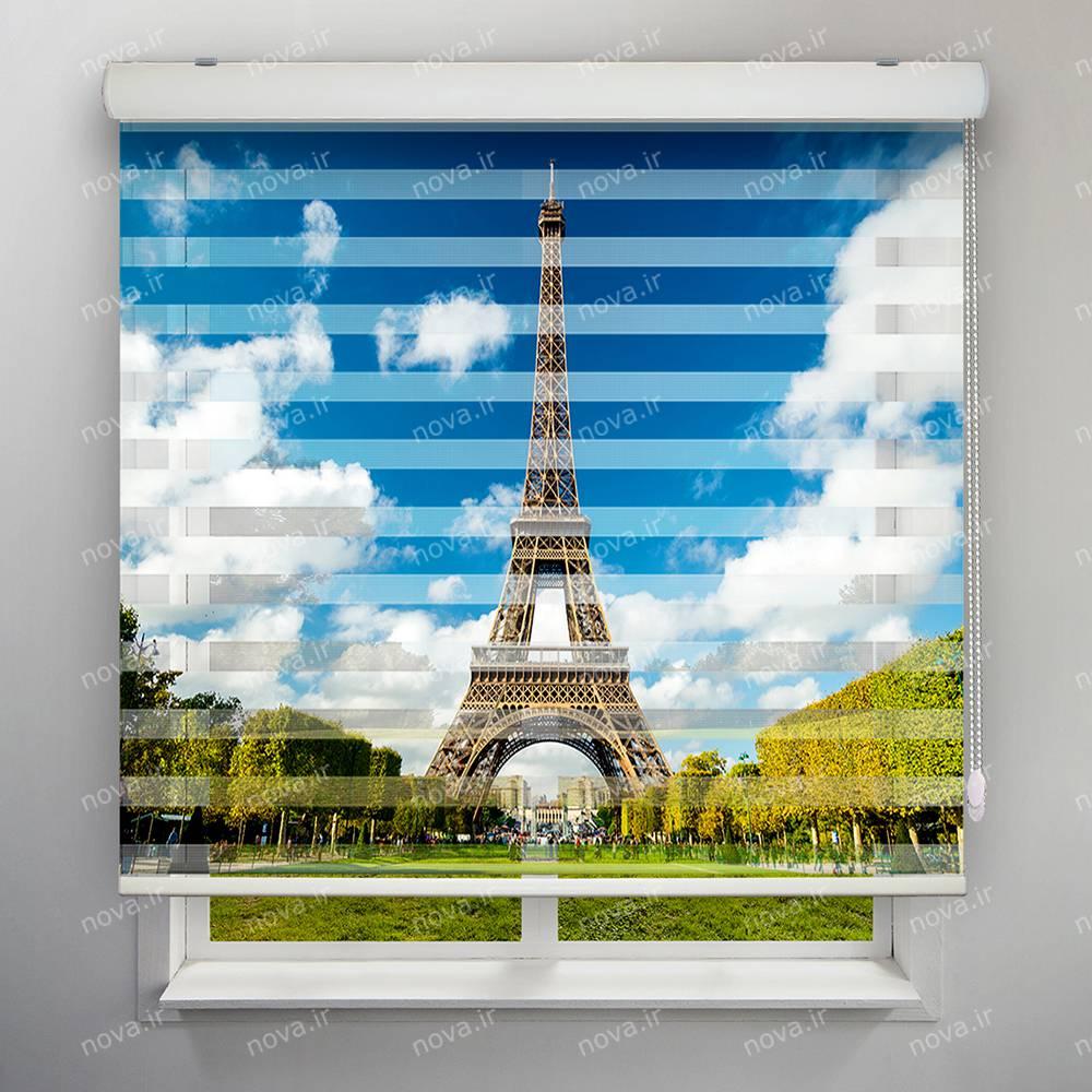 عکس محصول پرده زبرا تصویری طرح شهر پاریس برج ایفل کد CIT-11