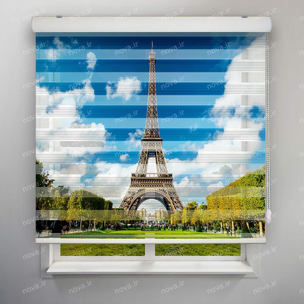 عکس محصول پرده زبرا پلیسه تصویری طرح شهر پاریس برج ایفل کد CIT-11