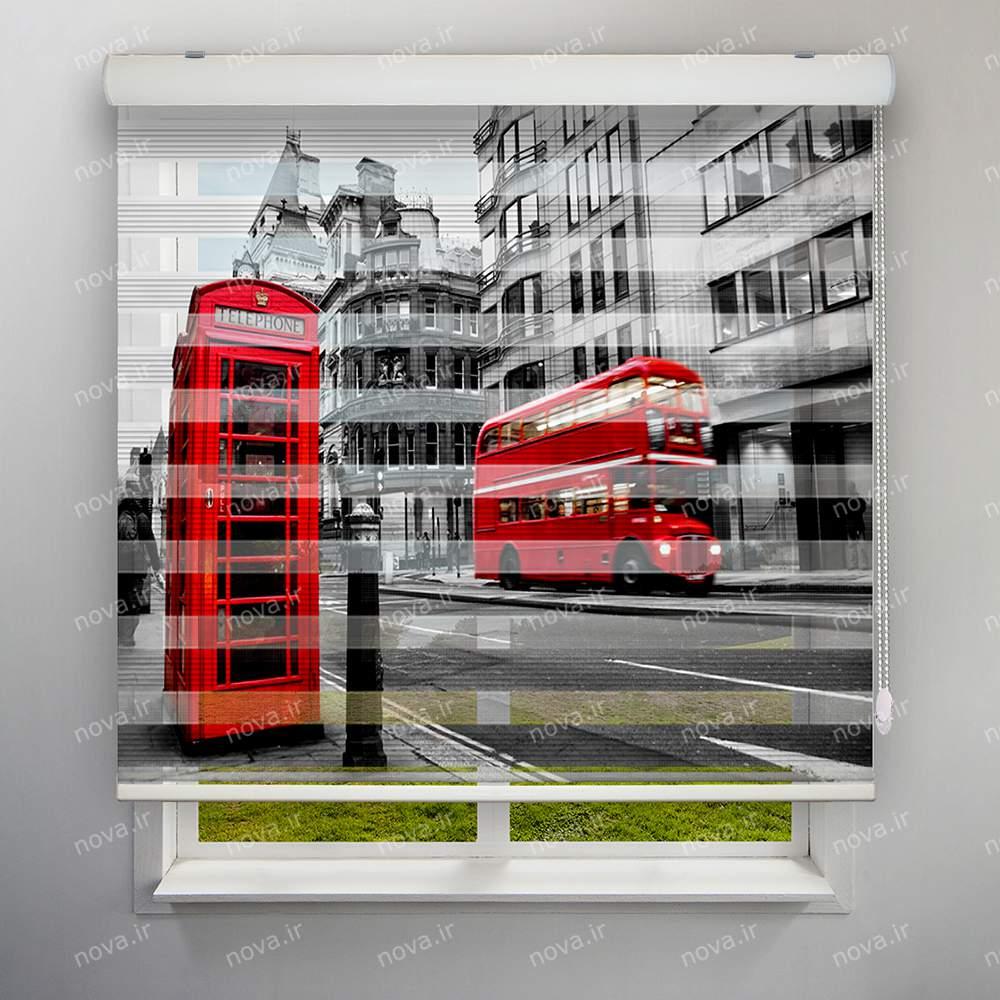 عکس محصول پرده زبرا پلیسه تصویری طرح شهر لندن کد CIT-07