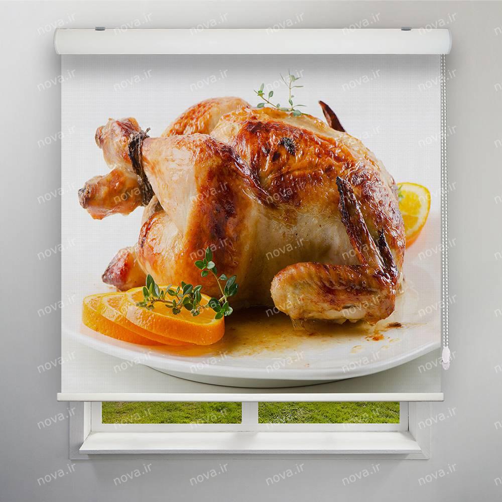 عکس محصول پرده شید تصویری طرح مرغ بریونی کد FOD-07