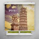 پرده شید تصویری طرح شهر روم برج پیزا کد CIT-13