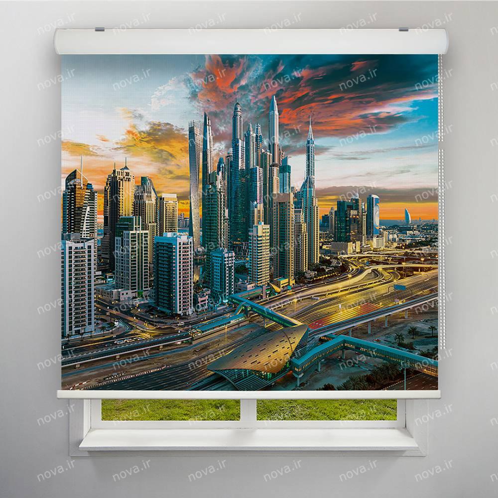عکس محصول پرده شید طرح شهر دبی مارینا CTY-03