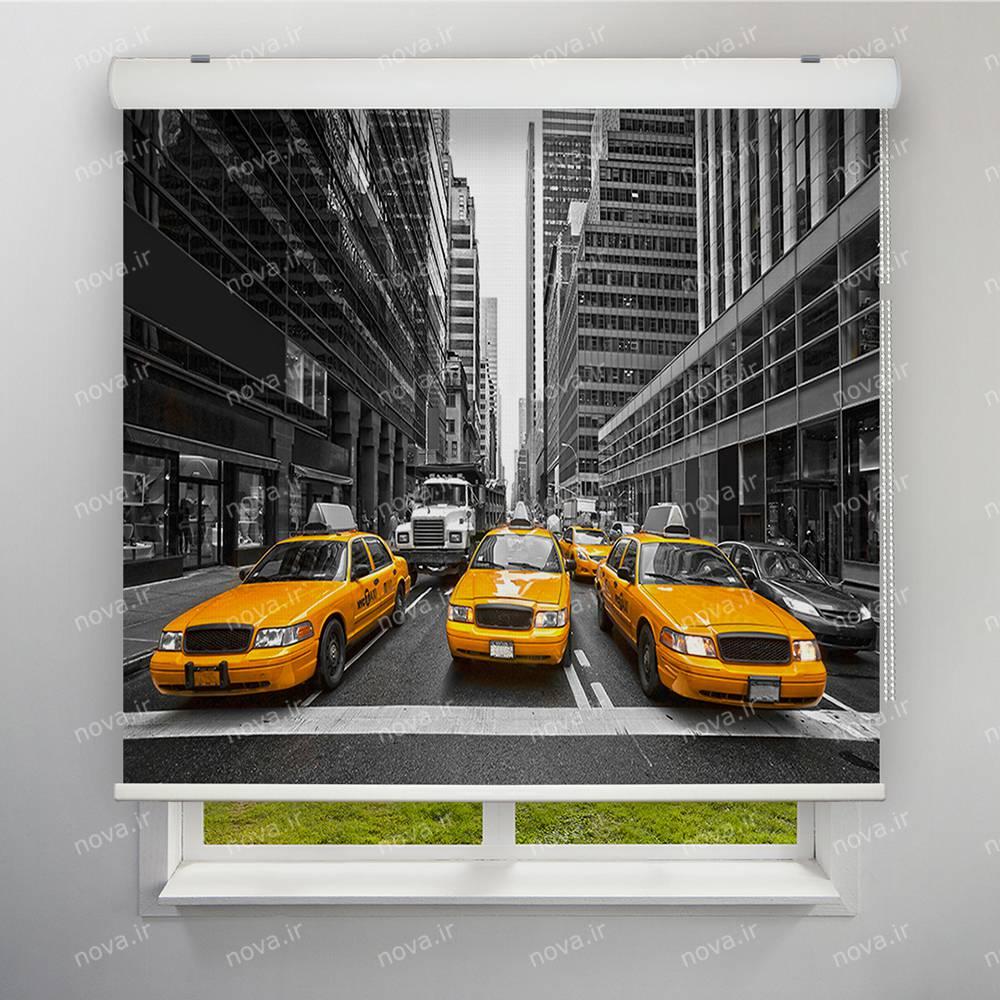 عکس محصول پرده شید تصویری طرح شهر تاکسی زرد کد CIT-06
