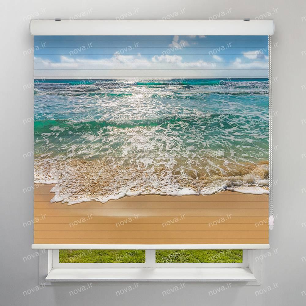 عکس محصول پرده سیلوئت تصویری طرح طبیعت ساحل زیبا کد NAT-08