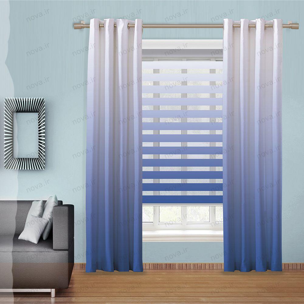 عکس محصول پرده پانچی مدرن طرح  گردینت کد PUN-08