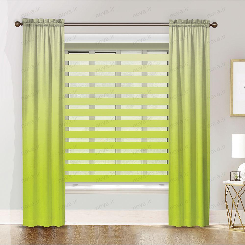 عکس محصول پرده پانچی مدرن طرح گردینت کد PUN-09