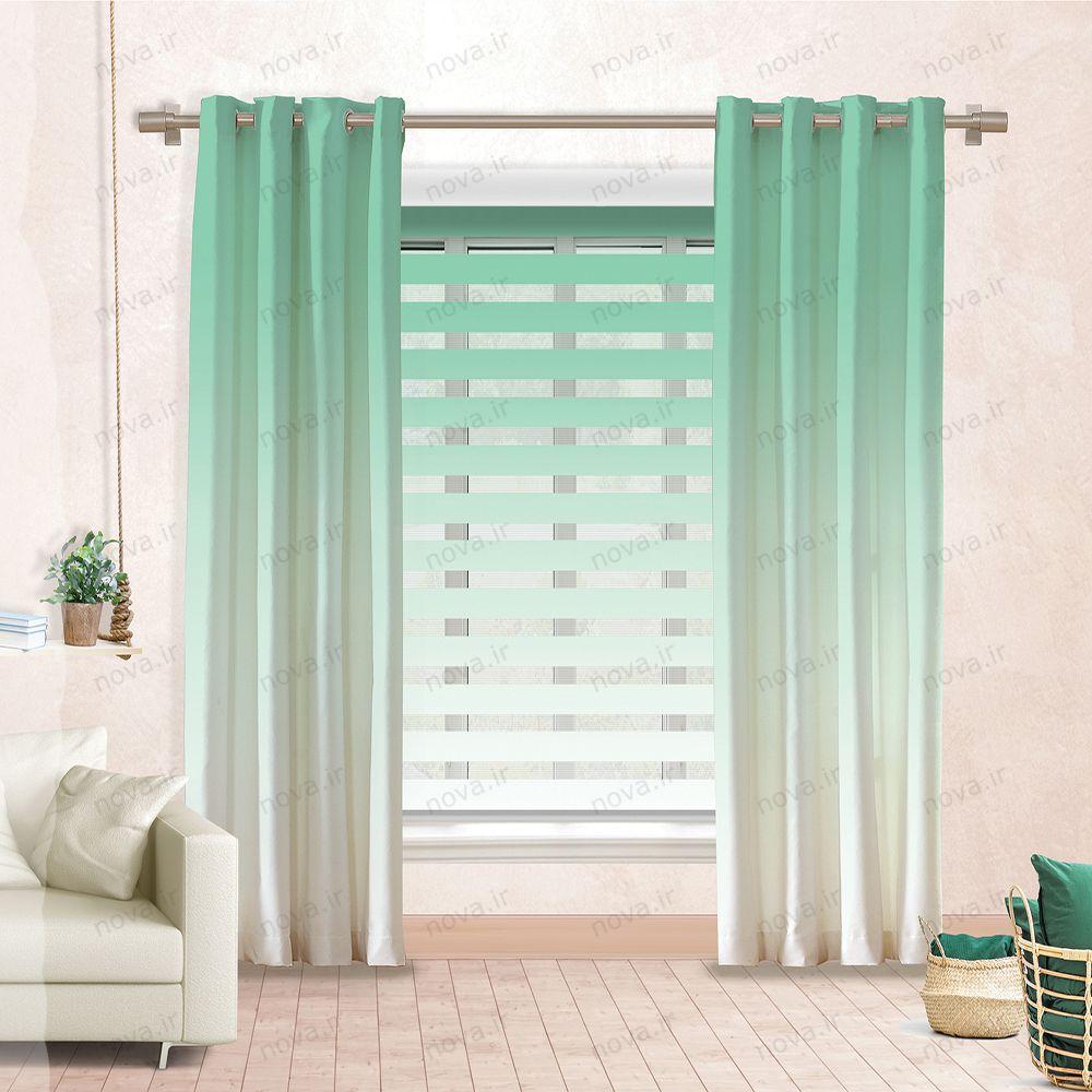 عکس محصول پرده پانچی مدرن طرح گردینت کد PUN-11