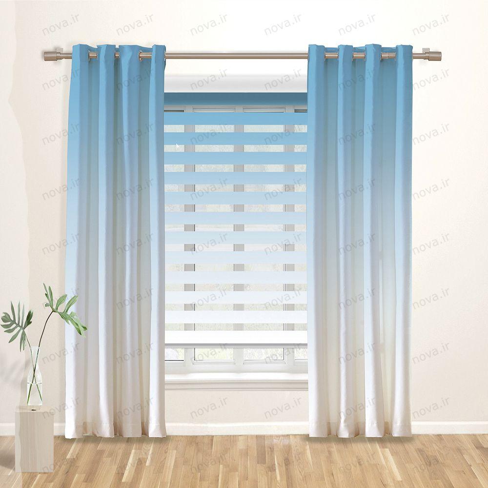 عکس محصول پرده پانچی مدرن طرح گردینت کد PUN-15