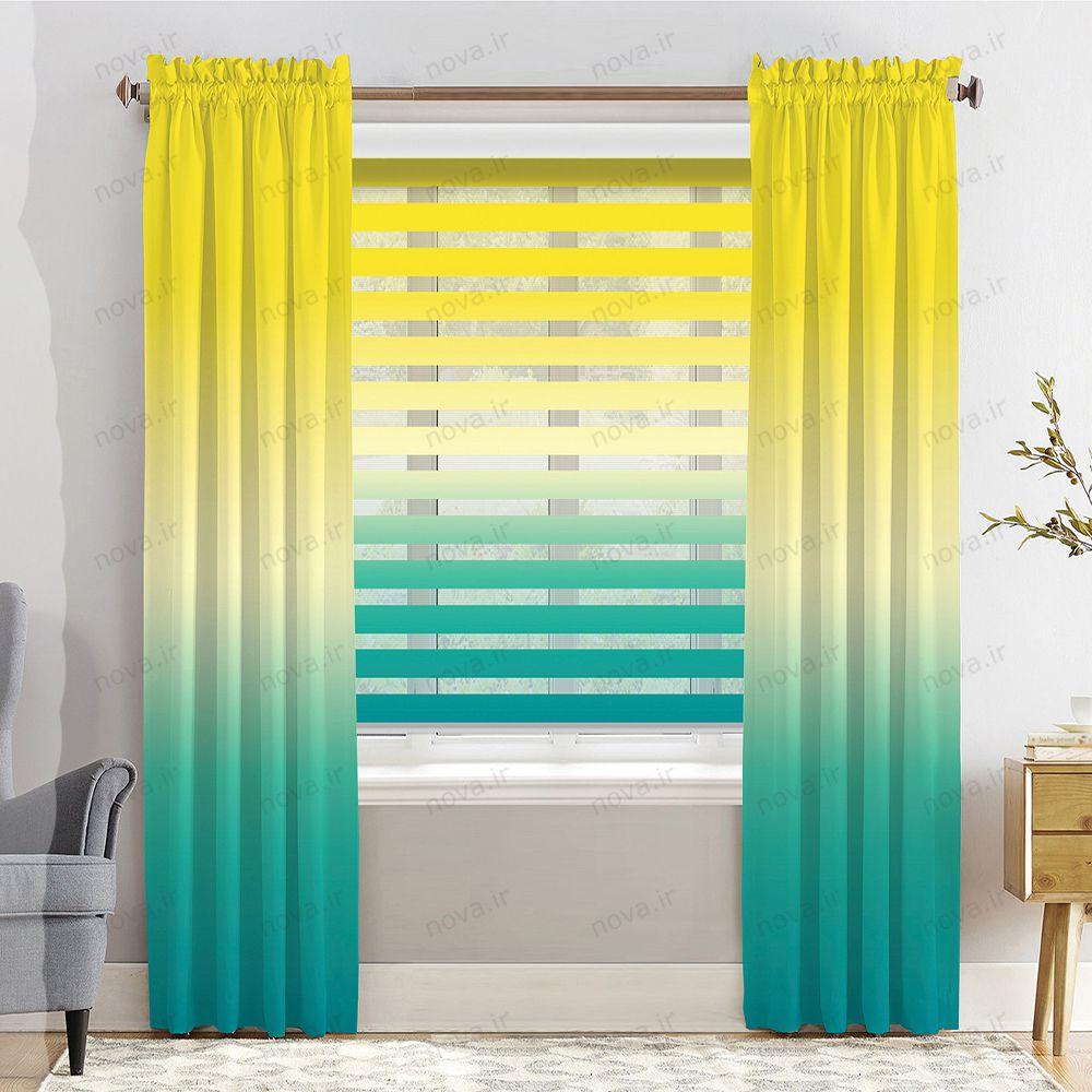 پرده پانچی مدرن طرح طیف رنگی کد PUN-17 پرده پانچی مدرن طرح طیف رنگی کد PUN-17